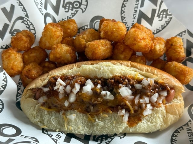 Classic Chili Dog.